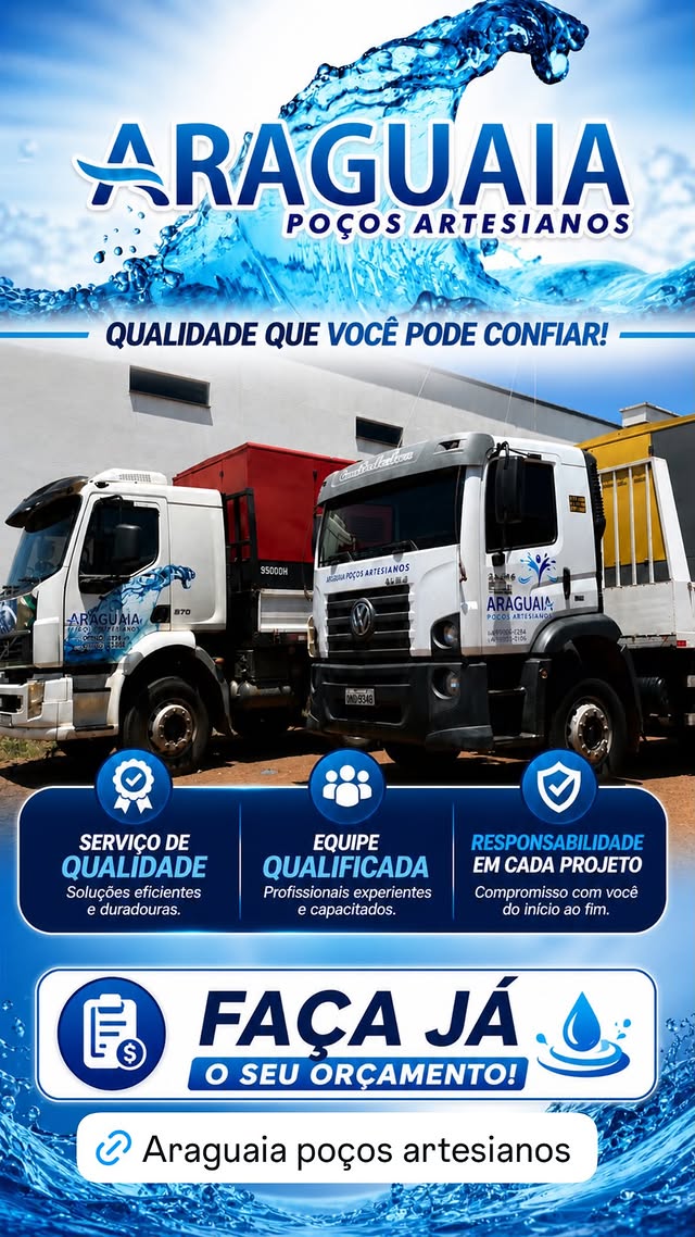 Araguaia Poços Artesianos — Frota e Equipamentos